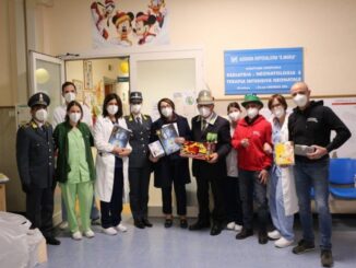 I Pagliacci e la Guardia di Finanza di Terni per i bambini del Santa Maria: nuova donazione