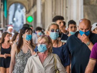 Mascherine anti covid-19 obbligatorie all'aperto ad Amelia