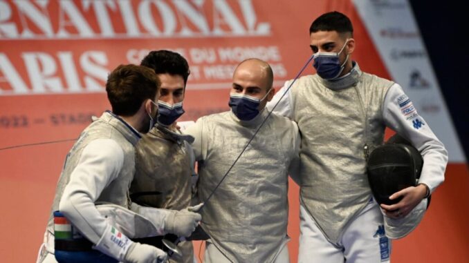 Scherma, l'Italia conquista l'oro nella gara a squadre a Parigi, ieri il campionissimo Alessio Foconi ha guadagnato il terzo posto
