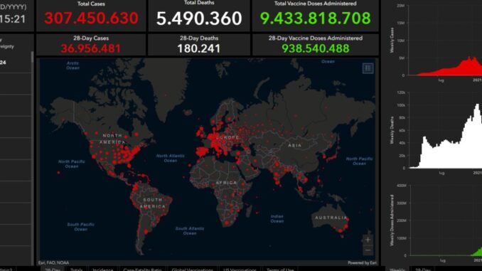 Covid: Johns Hopkins University, negli Usa superati i 60 milioni di casi