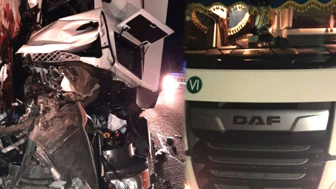 Pauroso tamponamento tra tir sulla A1, terrore in Autosole, un ferito