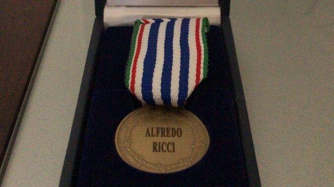 Montone borgo orgoglioso medaglia d’onore ricevuta da Alfredo Ricci