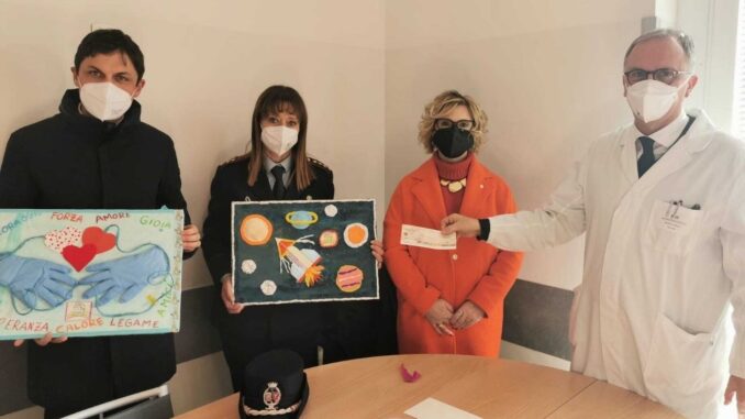 Ospedale di Perugia donato assegno reparto Oncoematologia Pediatrica