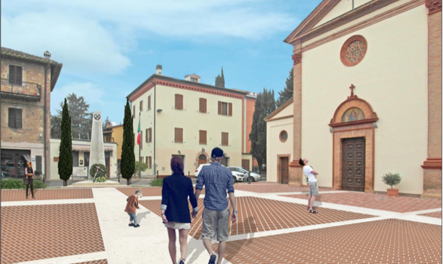 Riqualificazione di piazza Turati a Castel del Piano, 90mila euro di investimento