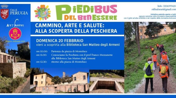 Piedibus del benessere cammino arte salute alla scoperta della Peschiera