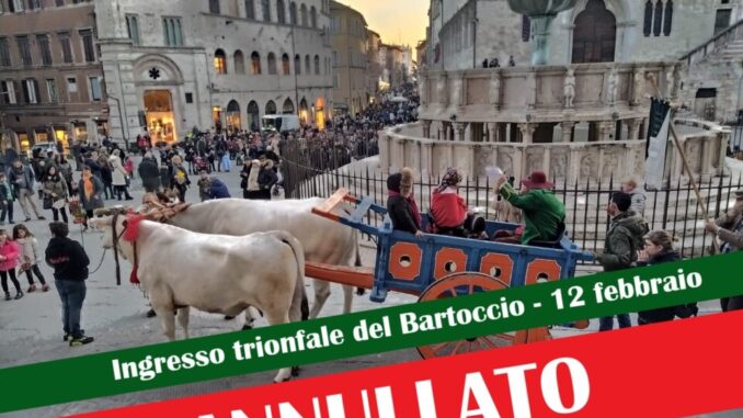 Causa covid annullato il corteo per l’ingresso trionfale del Bartoccio