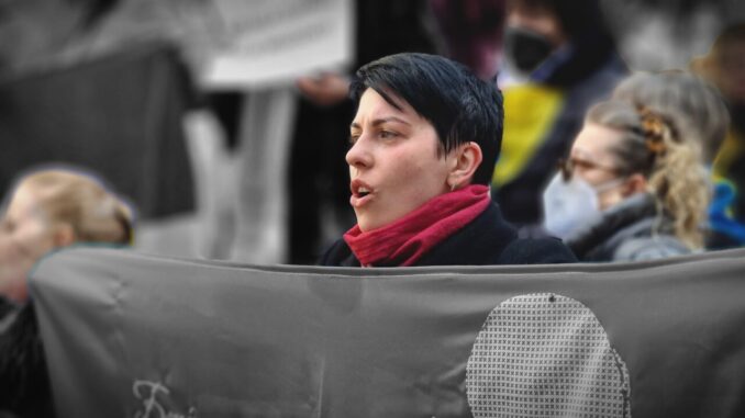 No guerra in Ucraina, protesta in piazza a Perugia