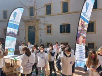 Rifiuthlon con i bimbi della scuola in via dei Priori di Perugia