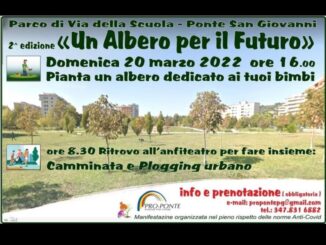 Un albero per il futuro, seconda edizione a Ponte San Giovanni