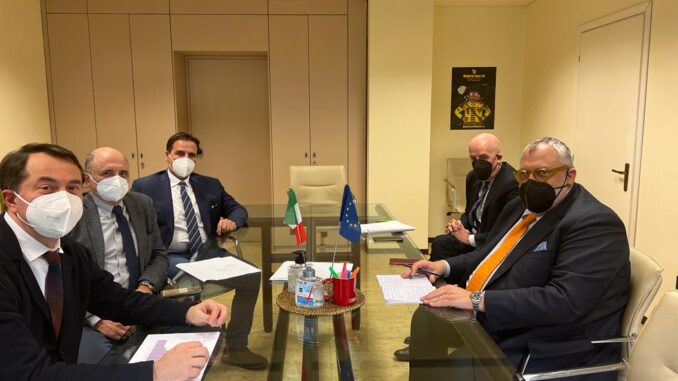 L’assessore regionale Michele Fioroni incontra i vertici aziendali di Colacem