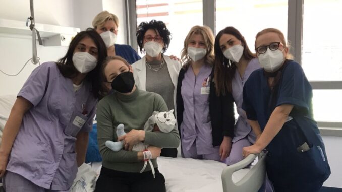 Ospedale di Branca, dimessi mamma e bambino provenienti dall’Ucraina