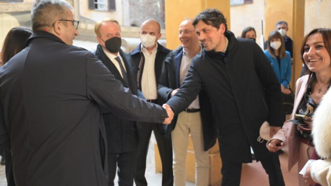 Mostra Come Perugia ha vinto ... la sete. La visita di Andrea Romizi e Giovanni Papaleo