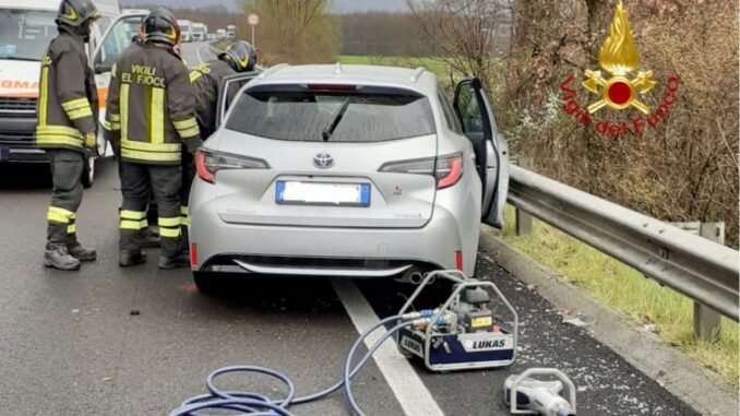 Incidente con ferito, nuova variante di Gubbio, è in ospedale, non è grave