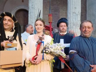 Monna Letizia Marchesi, nobilissima Parte di Sopra, è Madonna Primavera al Calendimaggio