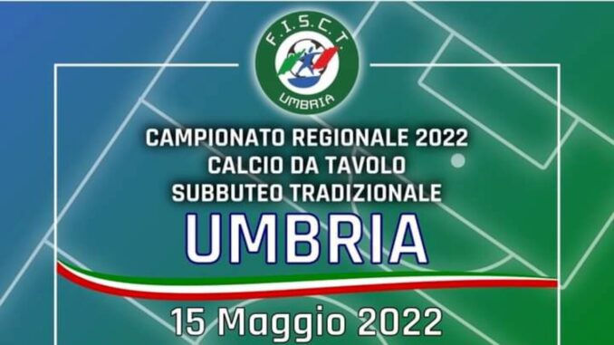 Campionati regionali calcio da tavolo - subbuteo valevoli per le prossime qualificazioni ai campionati italiani individuali