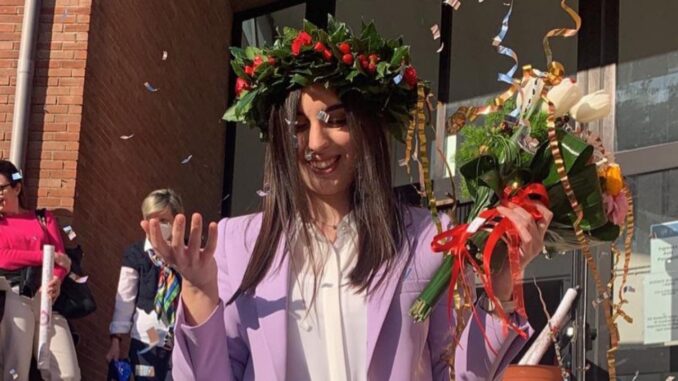 Laurea in biotecnologie all'Ateneo di Perugia per Gaia Patasce, 22 anni, di Bastia Umbra