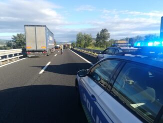 Principio di incendio in A1 fiamme in Autostrada del Sole