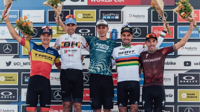 Bis di Luca Braidot nella Coppa del Mondo di MTB. E' sua anche la tappa ai quasi 2.000 mt di Vallnord, in Andorra