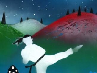 Annullo postale del mondiale di Karate Goju Ryu dell'artista Millucci per l'evento sportivo dove parteciperanno oltre mille atleti