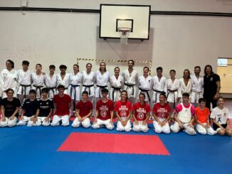 Nazionale Italiana karate Goju Ryu in preparazione del Mondiale