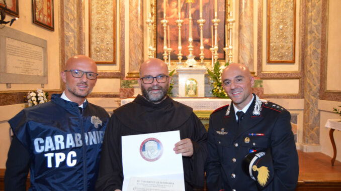 Restituito antico manoscritto al Convento di San Francesco di Stroncone