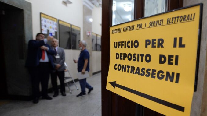  101 contrassegni depositati al Viminale presentati da 98 soggetti