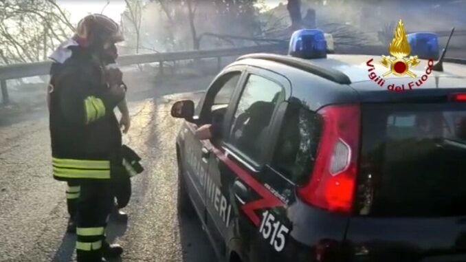 Furioso incendio nei pressi di Attigliano, salvate persone e animali