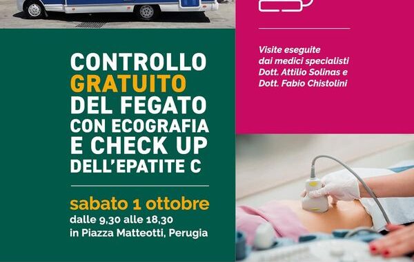 Prevenzione delle malattie del fegato, AFAS e Rotary Club Perugia scendono in campo