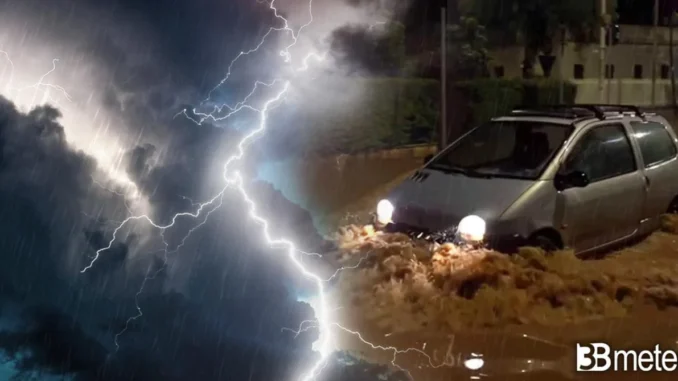 Sono in arrivo i temporali e venti forti a Centro-Sud 