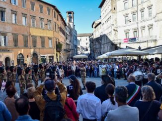 Perugia, XIV Settembre 1860, il concerto della Fanfara dei Bersaglieri e della musica dei Granatieri