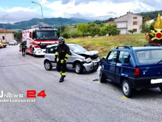 Scontro frontale sulla Flaminia, due i feriti, entrambi in ospedale
