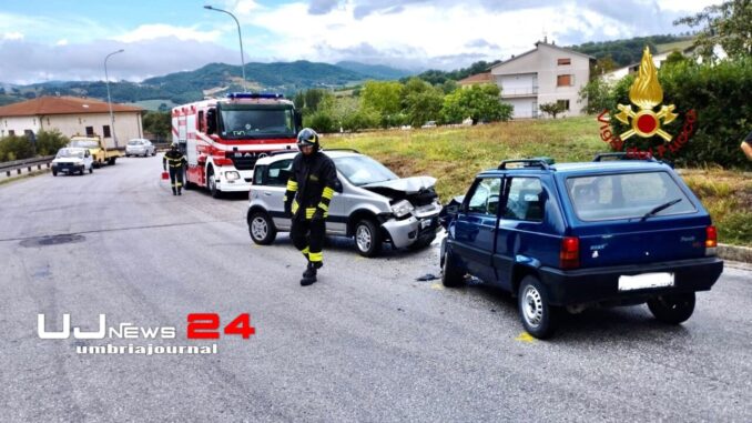 Scontro frontale sulla Flaminia, due i feriti, entrambi in ospedale