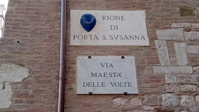 Inaugurate nuove targhe di Via Maestà delle Volte a Perugia