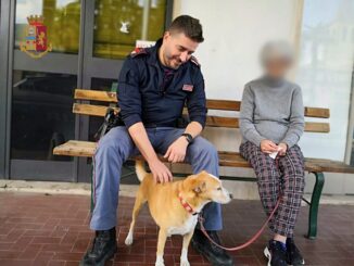Sola col suo cane, anziana in difficoltà, era seduta su una panchina