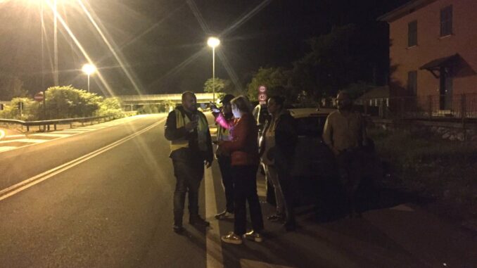 Protesta in Valnerina, sulla Tre Valli 685, contro la chiusura galleria Forca di Cerro