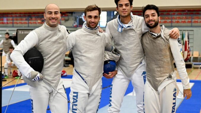 Argento per la squadra del fioretto maschile a Bonn