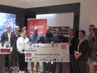 Ricomincio dal nuoto consegnato assegno Trasimen 2022