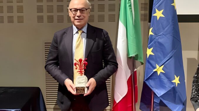 Premio Florentiae Rubrum Lilium al professor Giuseppe Ambrosio