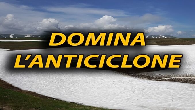 Settimana di bel tempo grazie all’alta pressione, ma a metà settimana