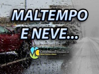 Arriva il freddo quello vero, piogge, neve e temporali in Italia