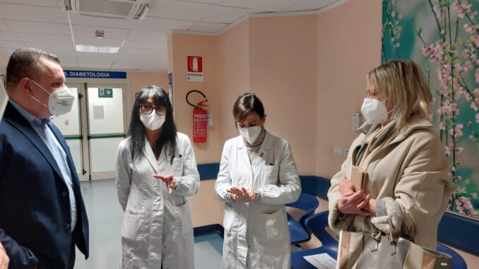 Visita consiglieri Fioroni e Pastorelli al servizio diabetologia
