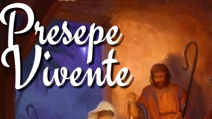 Presepe vivente allestito in città, nella parrocchia di San Barnaba