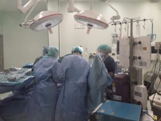 Ricostruzione ossea della mandibola su un paziente di 68 anni