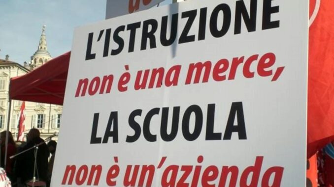 Scuola Rifondazione Valditara vuole farci tornare indietro di 50 anni
