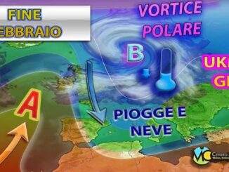 Piogge, neve e calo termico seconda parte prossima settimana 