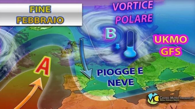 Piogge, neve e calo termico seconda parte prossima settimana 