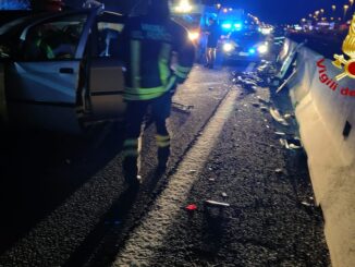 Incidente stradale sulla A1, 5 feriti sulla A1, 3 auto coinvolte