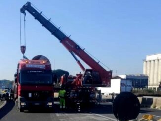 Tir perde carico, caos in E45 in direzione Cesena a Balanzano