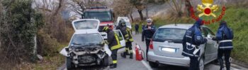 Incidente stradale a Gubbio in via di Porta Romana, due feriti