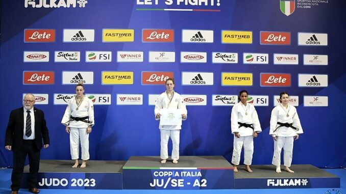 Medaglia Argento Coppa Italia A2 Sakura Judo Ponte San Giovanni